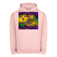 Pigment Salmon mardi gras street lights Urban Hoodie - LillyAllenDesigns