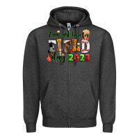 Charcoal Heather i am just here for field day  2023 Zipper Hoodie - AdoDesignShop
