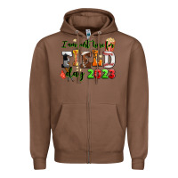 Chestnut i am just here for field day  2023 Zipper Hoodie - AdoDesignShop