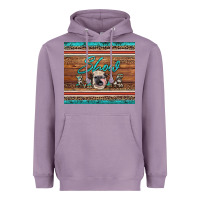 Lavender show mom aztec cowhide leopard heifer Heavyweight Hoodie - Artiststas