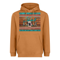 Meerkat show mom aztec cowhide leopard heifer Heavyweight Hoodie - Artiststas
