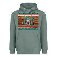 Sage show mom aztec cowhide leopard heifer Heavyweight Hoodie - Artiststas