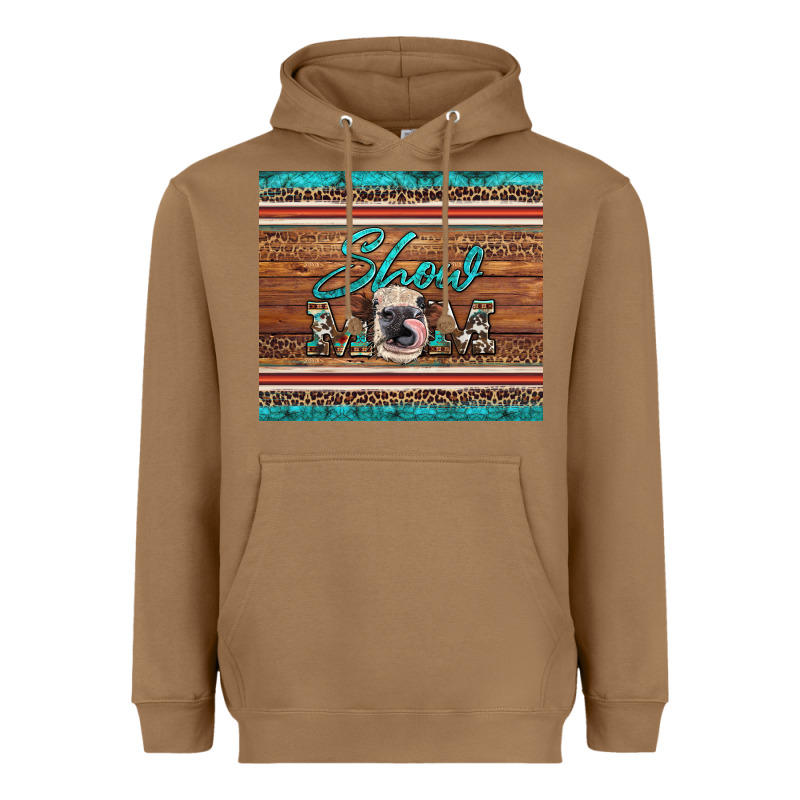 Show Mom Aztec Cowhide Leopard Heifer Heavyweight Hoodie by Artiststas | Teevron