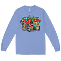 Colony Blue hello summer Long Sleeve Tee - SublimationCraftShop