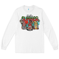 White hello summer Long Sleeve Tee - SublimationCraftShop