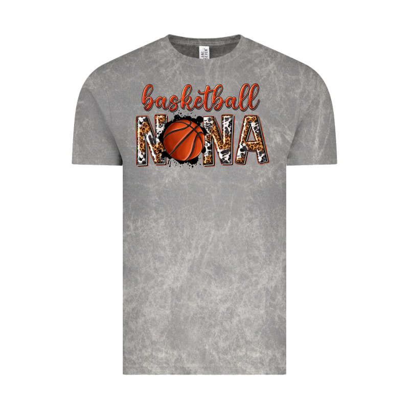 Basketball Nana With Leopard Vintage Tee by texasbilliewilder | Teevron