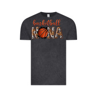 Vintage Black basketball nana with leopard Vintage Tee - texasbilliewilder
