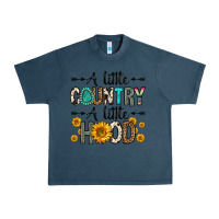 Midnight Navy a little country a little hood Urban Heavy Tee - Zillion Design Studio