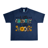 Navy a little country a little hood Urban Heavy Tee - Zillion Design Studio