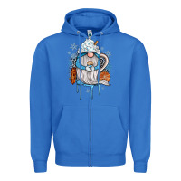 True Royal winter gnome coffee Zipper Hoodie - JahusDesignShop