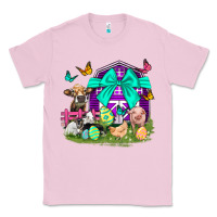 Bubblegum Pink Easter Farm Animal Easter Day Classic Tee - Neo Western
