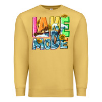 Antique Gold Lake mode summer Premium Sweatshirt - NancyCooperArtShop