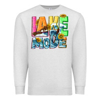 Oatmeal Heather Lake mode summer Premium Sweatshirt - NancyCooperArtShop