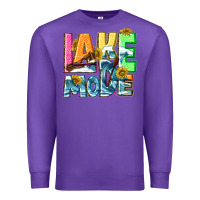 Purple Lake mode summer Premium Sweatshirt - NancyCooperArtShop
