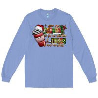 Colony Blue Coffee  Jesus Long Sleeve Tee - CowhideDigitalArt