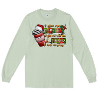 Matcha Coffee  Jesus Long Sleeve Tee - CowhideDigitalArt