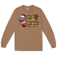 Toasted Coconut Coffee  Jesus Long Sleeve Tee - CowhideDigitalArt