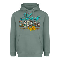 Sage show mom aztec cowhide sunflower and arrow Heavyweight Hoodie - Artiststas