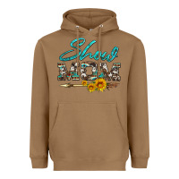 Toasted Coconut show mom aztec cowhide sunflower and arrow Heavyweight Hoodie - Artiststas
