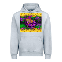 Heather Grey mardi gras lips Urban Hoodie - LillyAllenDesigns