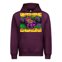Mauve Wine mardi gras lips Urban Hoodie - LillyAllenDesigns