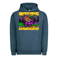 Pigment Midnight Navy mardi gras lips Urban Hoodie - LillyAllenDesigns