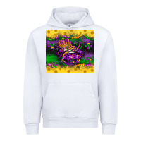 White mardi gras lips Urban Hoodie - LillyAllenDesigns