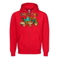 Red gnomigos Zipper Hoodie - AdoDesignShop