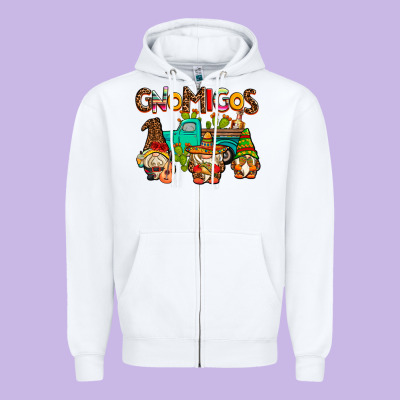 Gnomigos Zipper Hoodie Designed By Adodesignshop