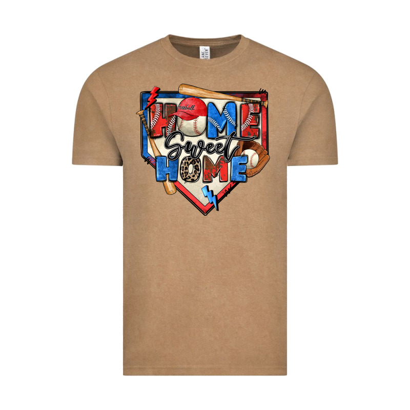 Home Sweet Home Baseball Vintage Tee by Zillion Design Studio | Teevron