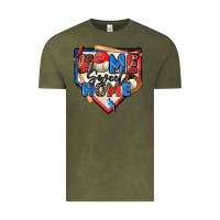 Vintage Olive home sweet home baseball Vintage Tee - Zillion Design Studio