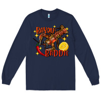 Navy crawfish bayou baddie Long Sleeve Tee - FaDigitalArtStudio