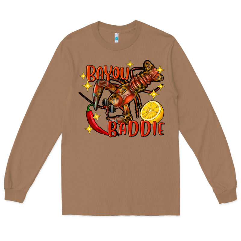 Crawfish Bayou Baddie Long Sleeve Tee by FaDigitalArtStudio | Teevron