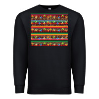 Black Christmas lights serape Premium Sweatshirt - BarkalooDesign