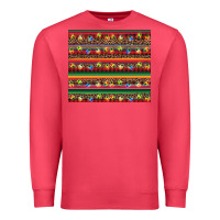 Cardinal Christmas lights serape Premium Sweatshirt - BarkalooDesign