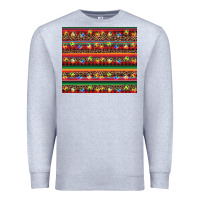 Heather Grey Christmas lights serape Premium Sweatshirt - BarkalooDesign