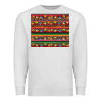 Oatmeal Heather Christmas lights serape Premium Sweatshirt - BarkalooDesign