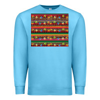 Ocean Blue Christmas lights serape Premium Sweatshirt - BarkalooDesign