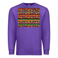 Purple Christmas lights serape Premium Sweatshirt - BarkalooDesign