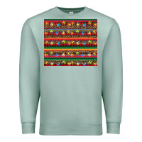 Seafoam Christmas lights serape Premium Sweatshirt - BarkalooDesign