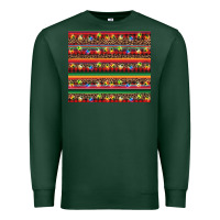 Sports Green Christmas lights serape Premium Sweatshirt - BarkalooDesign