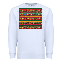 White Christmas lights serape Premium Sweatshirt - BarkalooDesign