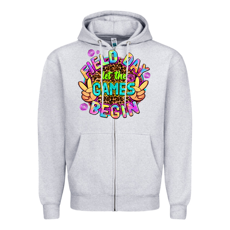 Field Day Let The Games Begin Zipper Hoodie by AdoDesignShop | Teevron