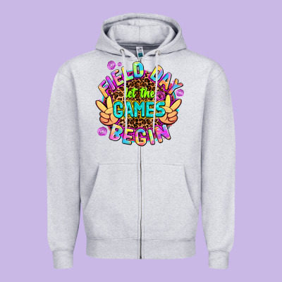 Field Day Let The Games Begin Zipper Hoodie Designed By Adodesignshop