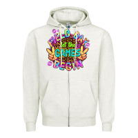 Oatmeal Heather field day let the games begin Zipper Hoodie - AdoDesignShop