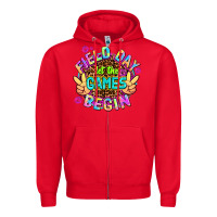Red field day let the games begin Zipper Hoodie - AdoDesignShop