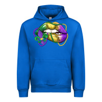Cobalt mardi gras lips Urban Hoodie - LillyAllenDesigns