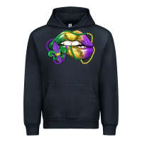 Navy mardi gras lips Urban Hoodie - LillyAllenDesigns
