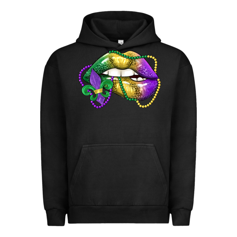 Mardi Gras Lips Urban Hoodie by LillyAllenDesigns | Teevron