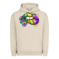 Pigment French Oak mardi gras lips Urban Hoodie - LillyAllenDesigns